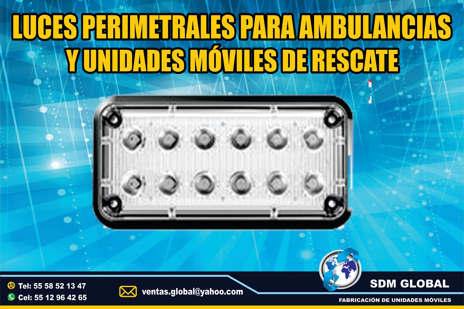 <span style="font-weight: bold;">Venta de Luces Perimetrales para Ambulancias de Traslado </span><br>