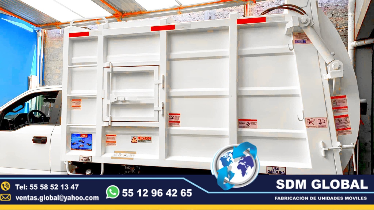 <span style="font-weight: bold;">Camiones recolectores de basura en SDM Global Mexico 8888</span><br>