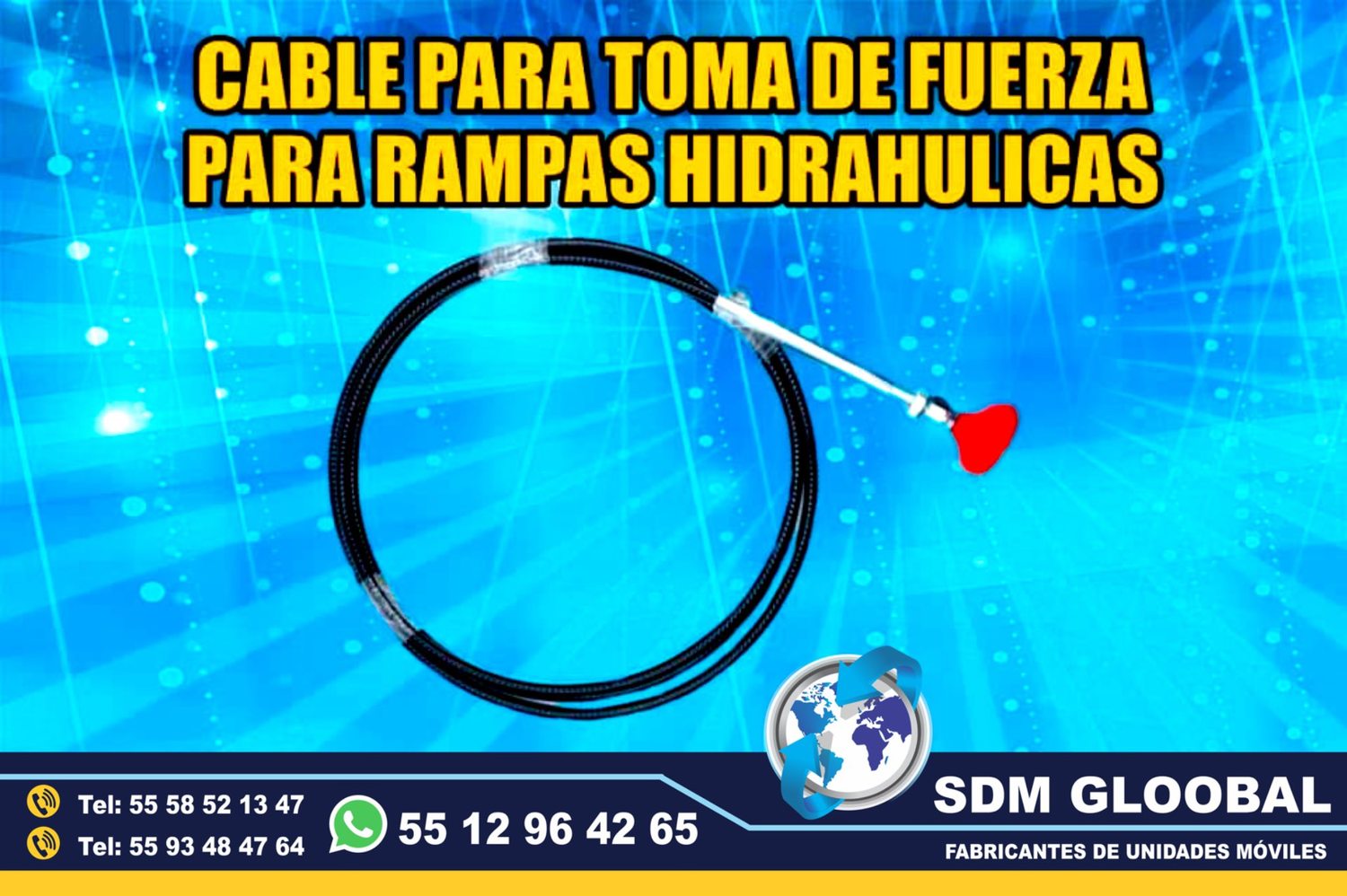 Venta de Cable o chicote para toma de fuerza Rampas Hidraulicas 