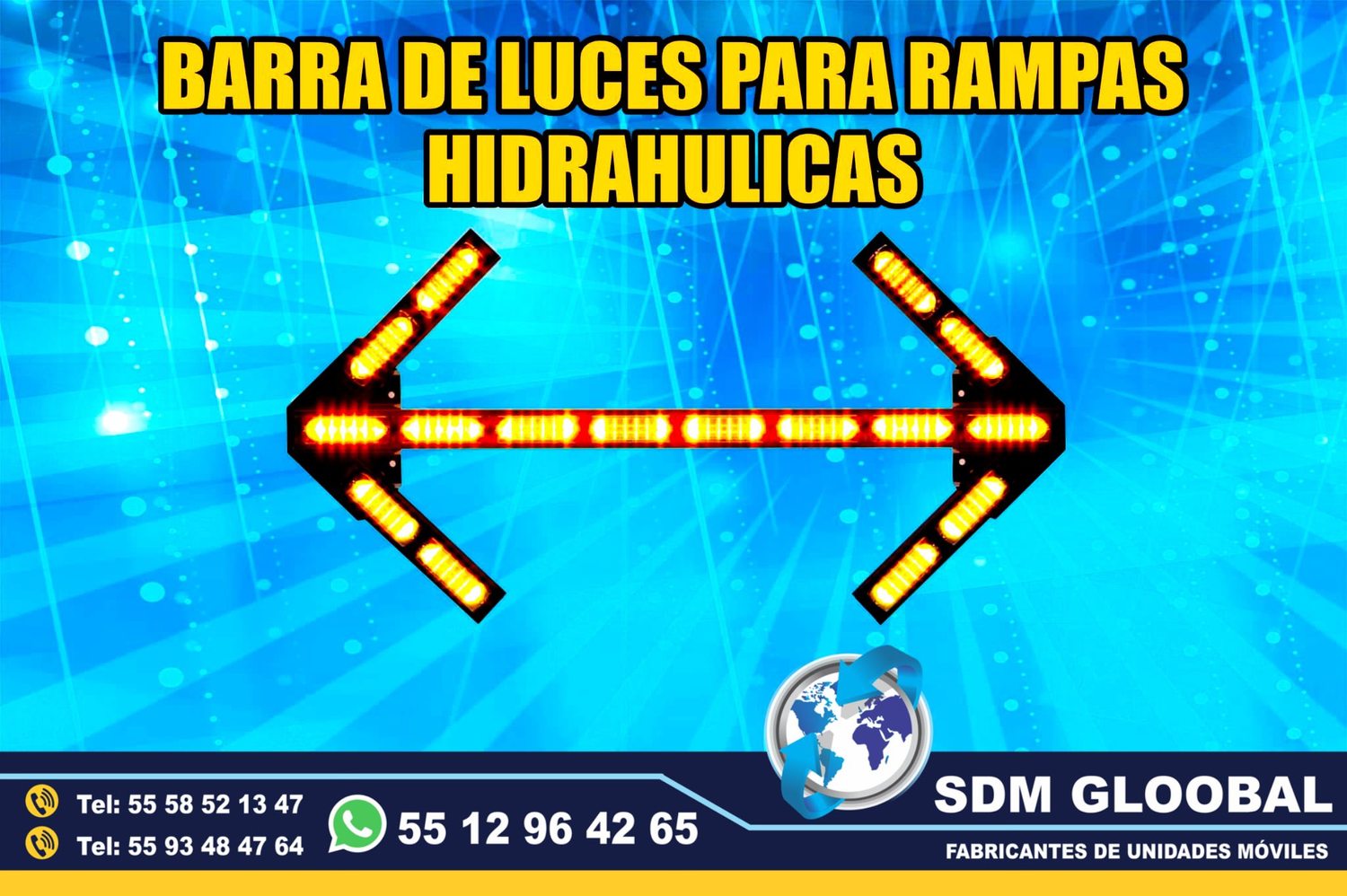 Venta de Mini torreta ambar para Rampas Hidraulicas de carga 