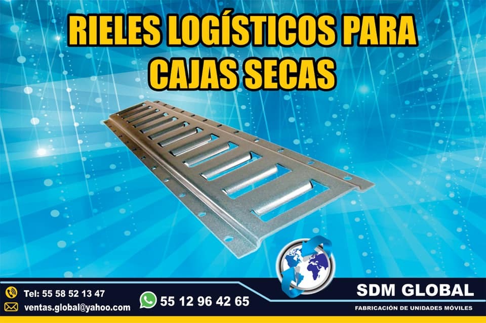 <span style="font-weight: bold;">Venta de Rieles Logisticos para cajas secas carrocerias redilas estaquitas en Sdm global Mexico</span>