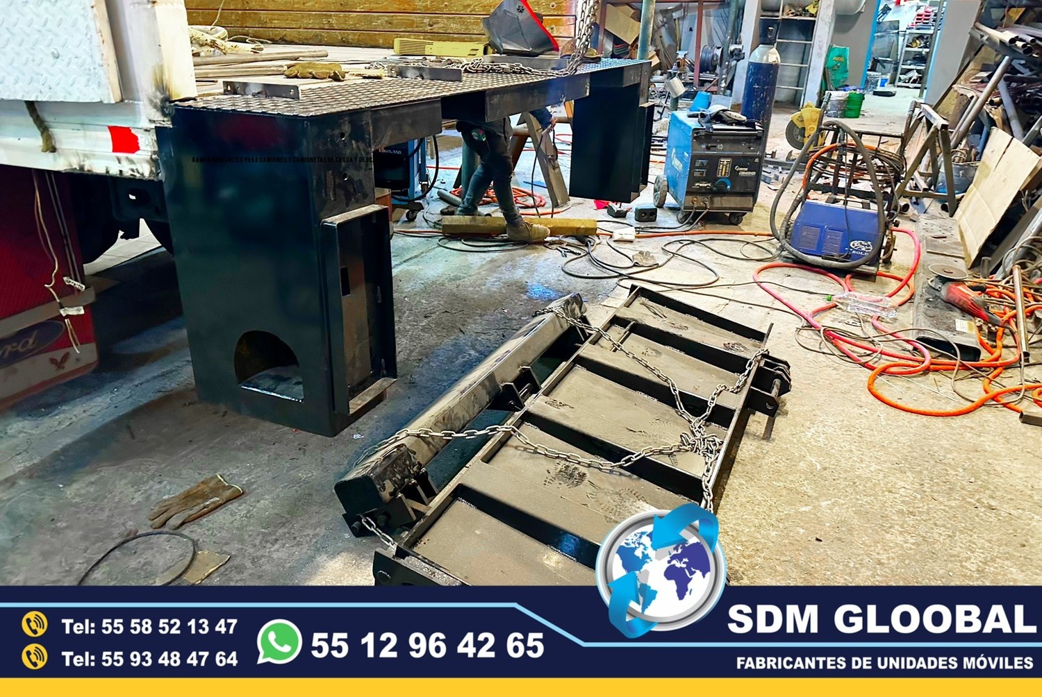 Fabricantes de Rampas Hidraulicas para camioneta y camion de carga 