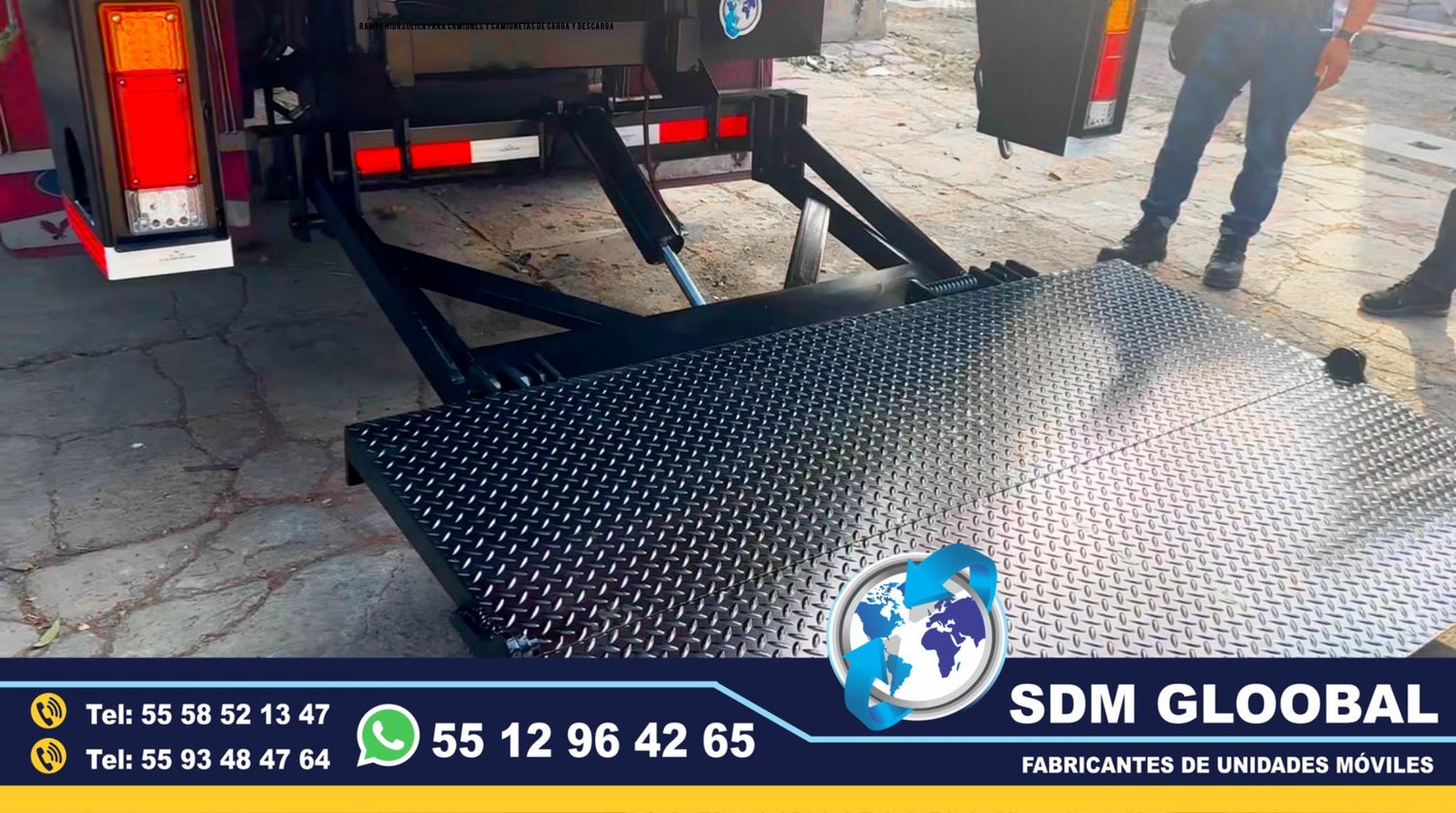 Fabricantes de Rampas Hidraulicas para camioneta y camion de carga 