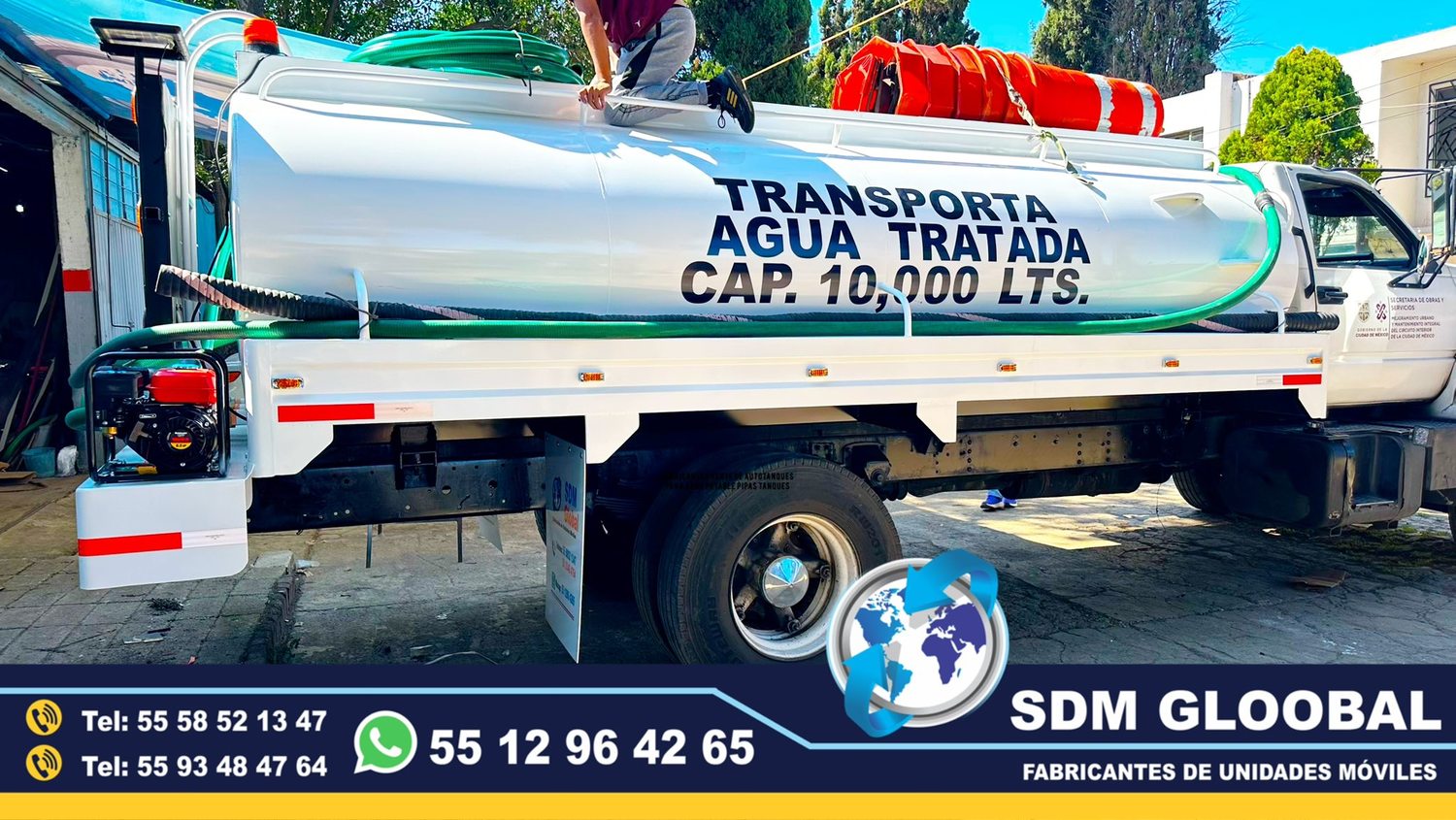 Fabrica de Autotanques para pipa para agua Venta en Mexico