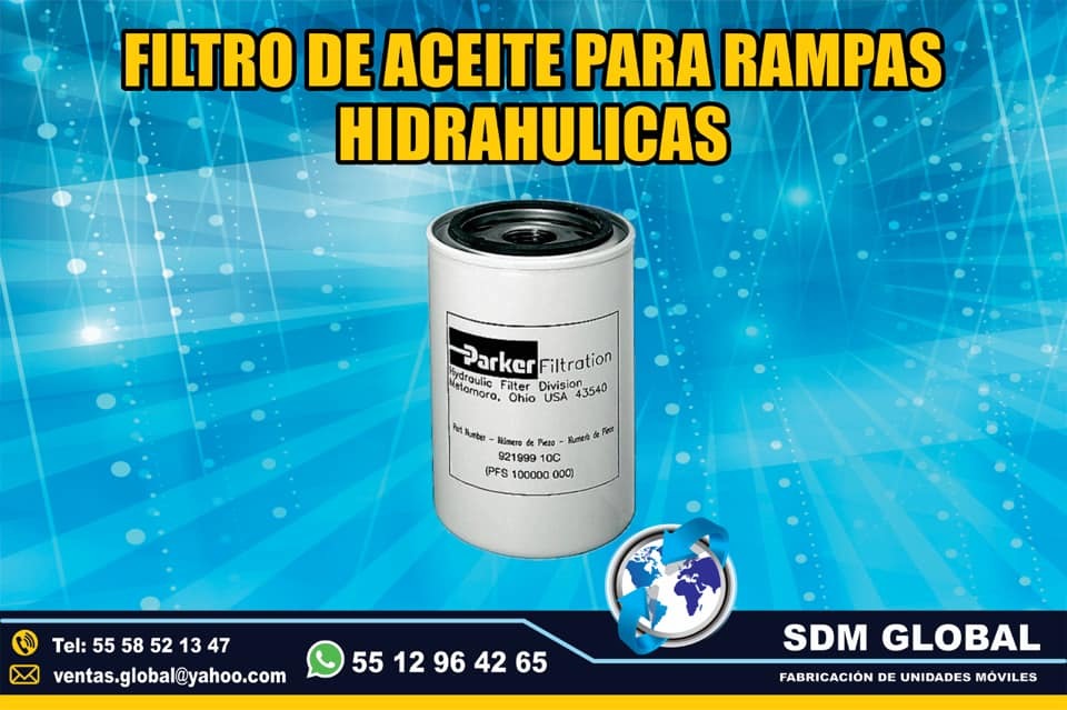 <span style="font-weight: bold;">Venta de Filtro de aceite para Rampas Hidraulicas</span><br>