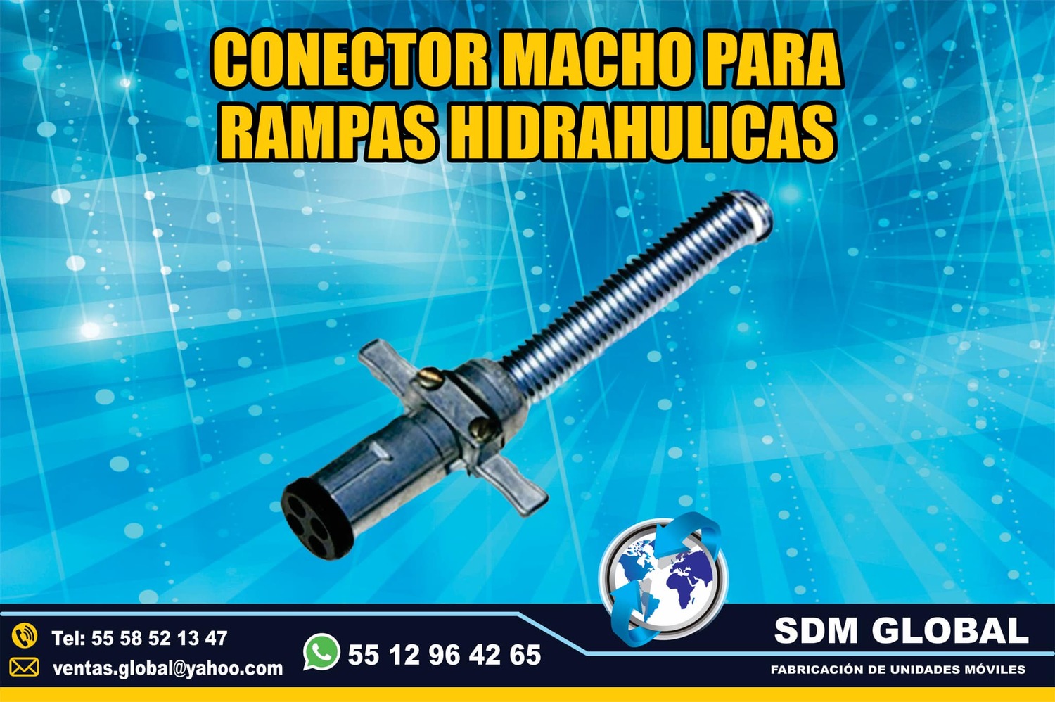 <span style="font-weight: bold;">Venta de Conector macho para Rampas Hidraulicas</span><br>