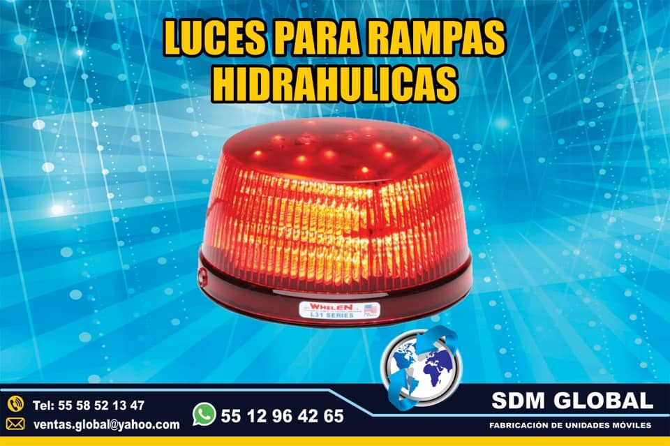 <span style="font-weight: bold;">Venta de Mini Torreta color ambar para Rampas Hidraulicas</span><br>