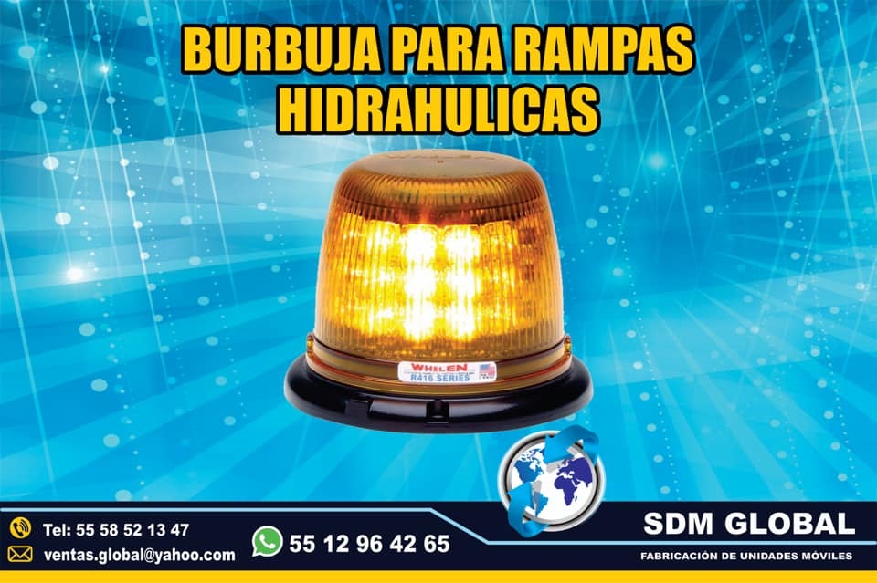 <span style="font-weight: bold;">Venta de Mini Torreta color ambar para Rampas Hidraulicas</span><br>