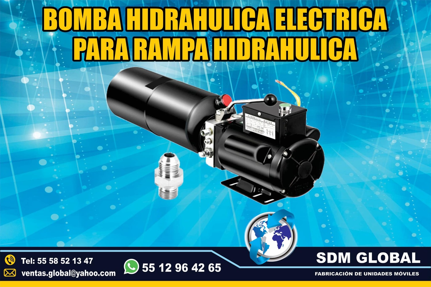 <span style="font-weight: bold;">Venta de Bomba electrica para Rampas Hidraulicas</span><br>