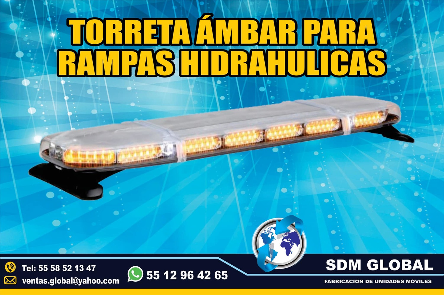 <span style="font-weight: bold;">Venta de Barra de luces Torreta leds para cajas y carrocerias plataformas remolques</span><br>