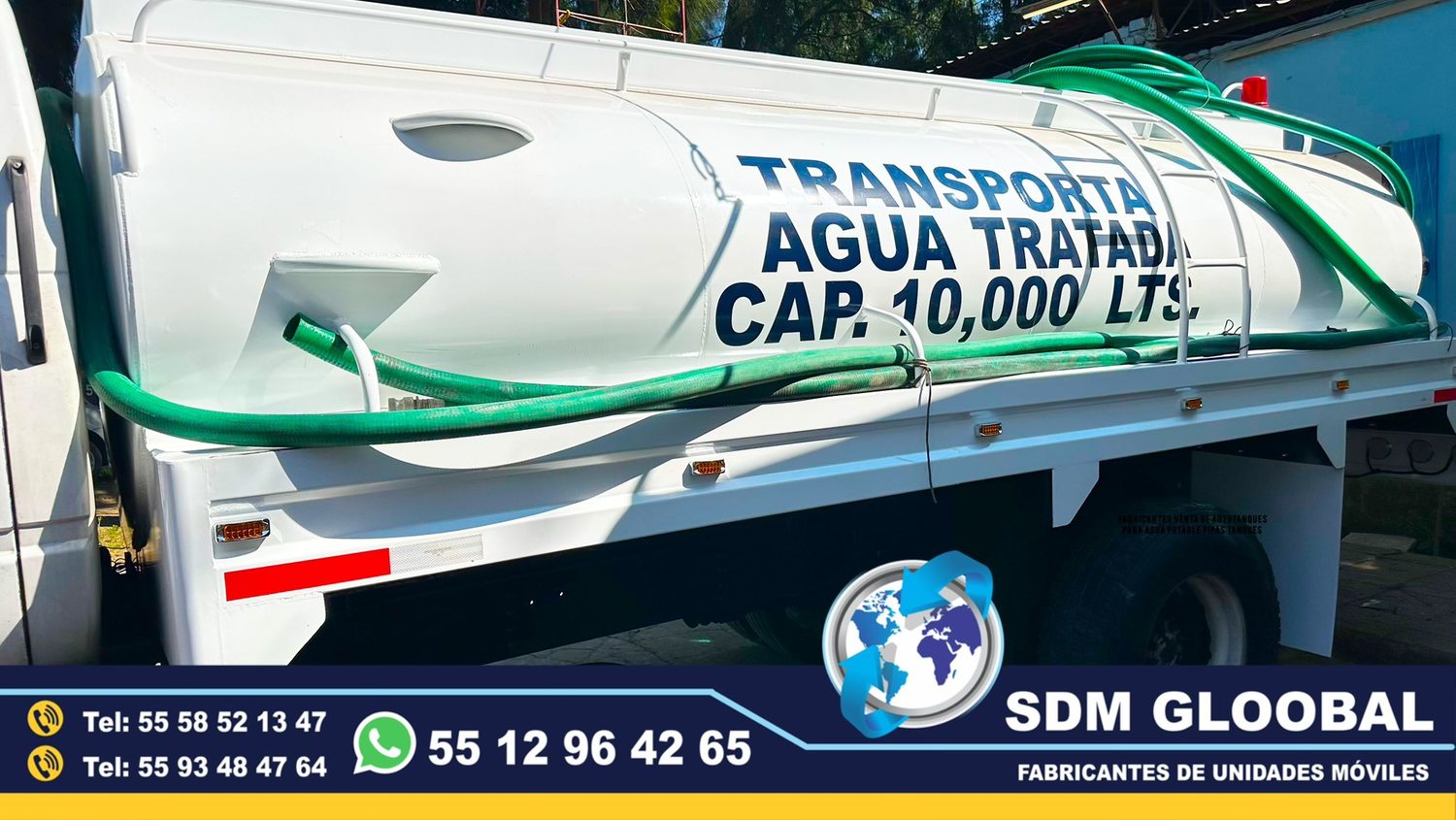 Fabrica de Autotanques para pipa para agua Venta en Mexico